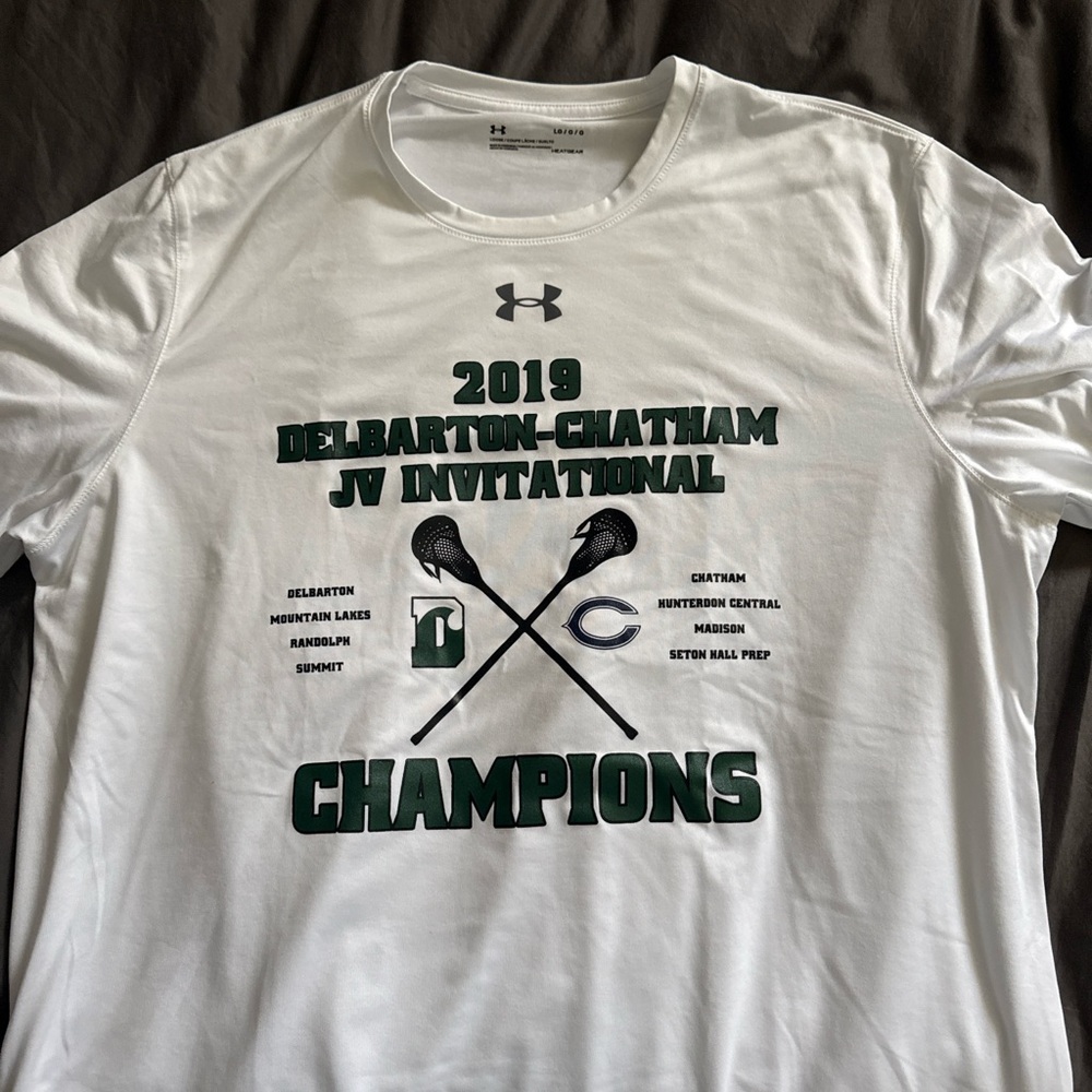 Under Armour White Delbarton Champions T-Shirt
